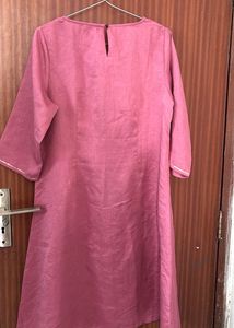 W Magenta Embellished Kurta