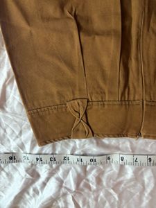 Brown A-Line Skirt with Bow Detail
