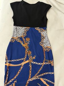 Chain Print Bodycon Dress