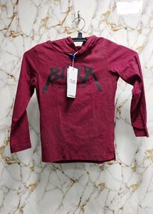 OVS Boys Cabernet Hoodie | BIKER Print