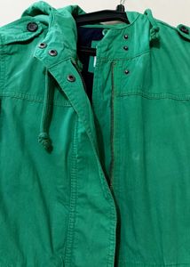 Green Casual Jacket