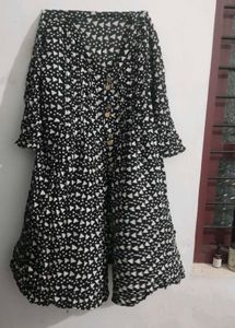 Bohemian Print Kurta with Wooden Buttons