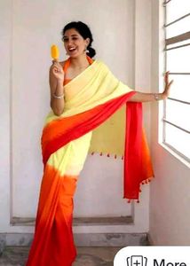 New Trending Linen Saree