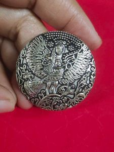 Ornate Silver-tone BOHO Ring with Phoenix Motif