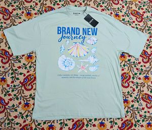 Shein Graphic chest Print T-Shirt