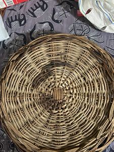 Woven Rattan Decorative Tray