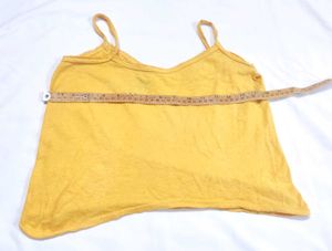 Baby girl Yellow Spaghetti Strap Top