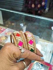 Elegant Beaded Bangle Set