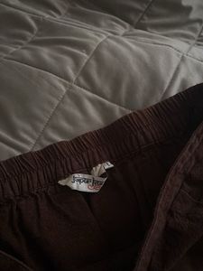 Cotton Brown Pyjama With Pockets