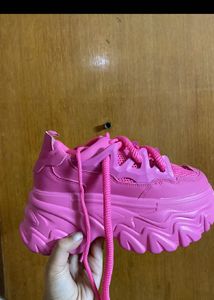 Size 37 Fushia Sneakers
