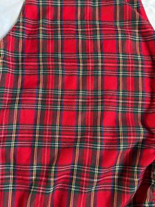 Plaid Mini Dress with White Top