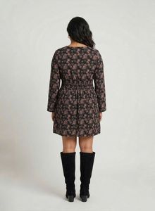 Floral Print V-Neck Mini Dress