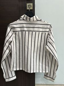 Striped Cropped Shirt
