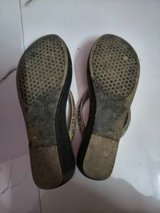 Sparkling Embellished Flip Flops