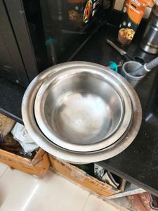 Stainless Steel Cooking Pots 3 ltr nd 1.5 lt