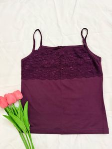 Lace Trim Camisole Top