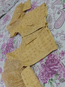 Golden Embellished Lehenga Set