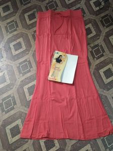 Women's Red Cotton Petticoat Skirt