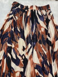 COMBO Bohemian Print Pleated Maxi Skirt