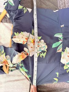 Floral Off-Shoulder Wrap Dress