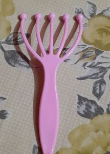 Head Massager &amp; Oval Foundation Makeup brush &amp; Woo