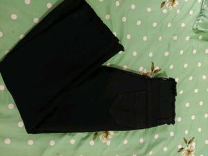 Girls Black Denim Pants