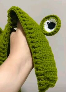 Cute Knit Frog Hat