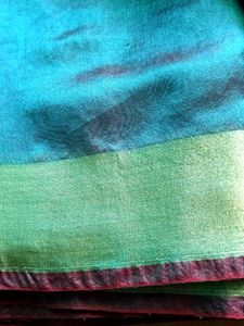 Beautiful Sea Blue Saree