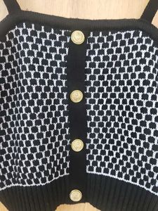 Chic Knit Button-Up Crop Top