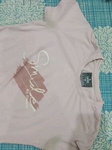 Pastel Pink Graphic T-Shirt