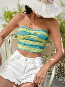 9168. Striped Bandeau Top
