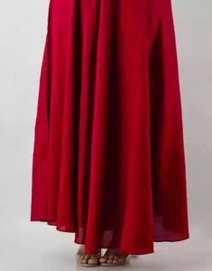 Women Solid Flared Skirt