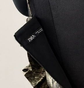 ZARA Metallic Ruched Mini Dress