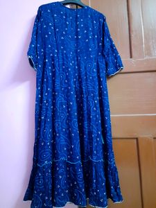 💙Beautiful Bandhni Embroidered Anarkali Gown