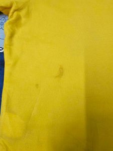 Yellow Ruffled Sleeve Top