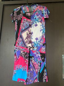 Stretchy Playsuit Multi Colour