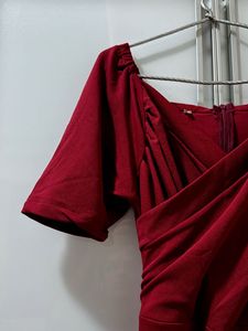 Maroon Casual Jumpsuit