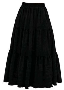 Black Tiered Skirt