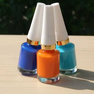 Colorful Nail Polish Trio