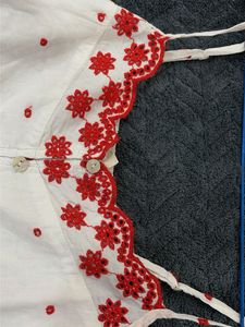 White Embroidered Camisole Top