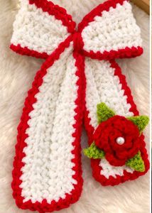 Handmade Crochet hair clip with Rose Detail