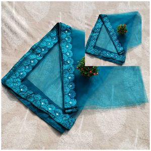 TURQUOIS BLUE HEAVY EMBROIDERED LEHENGA CHOLI SET