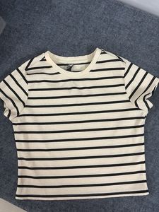 Striped Crew Neck Tee