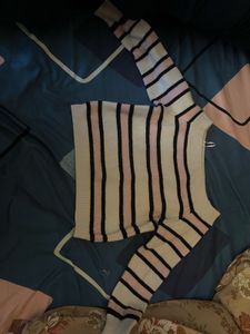 Striped Knit Pullover