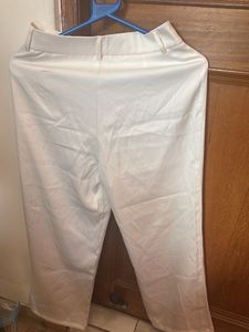 Elegant White Wide Leg Pants