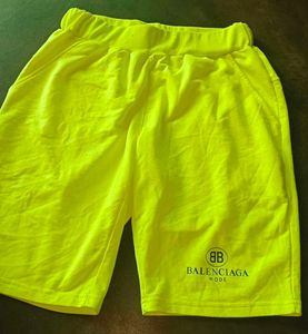 orginal Balenciaga mode Neon Yellow Shorts