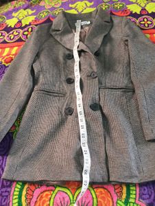 Bonpoint Girl Grey Tweed (Wool and Mohair) Coat