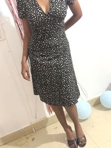 OVS Chic Black &amp; White Print A-Line Dress