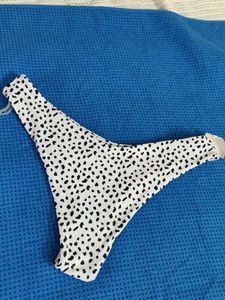 Dalmatian Print Bikini Bottom(SHEIN)