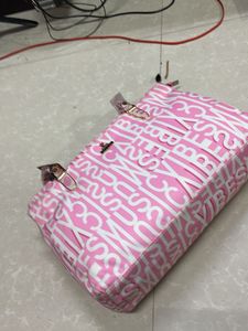 Chic Pink 'Music Vibes' Tote Bag